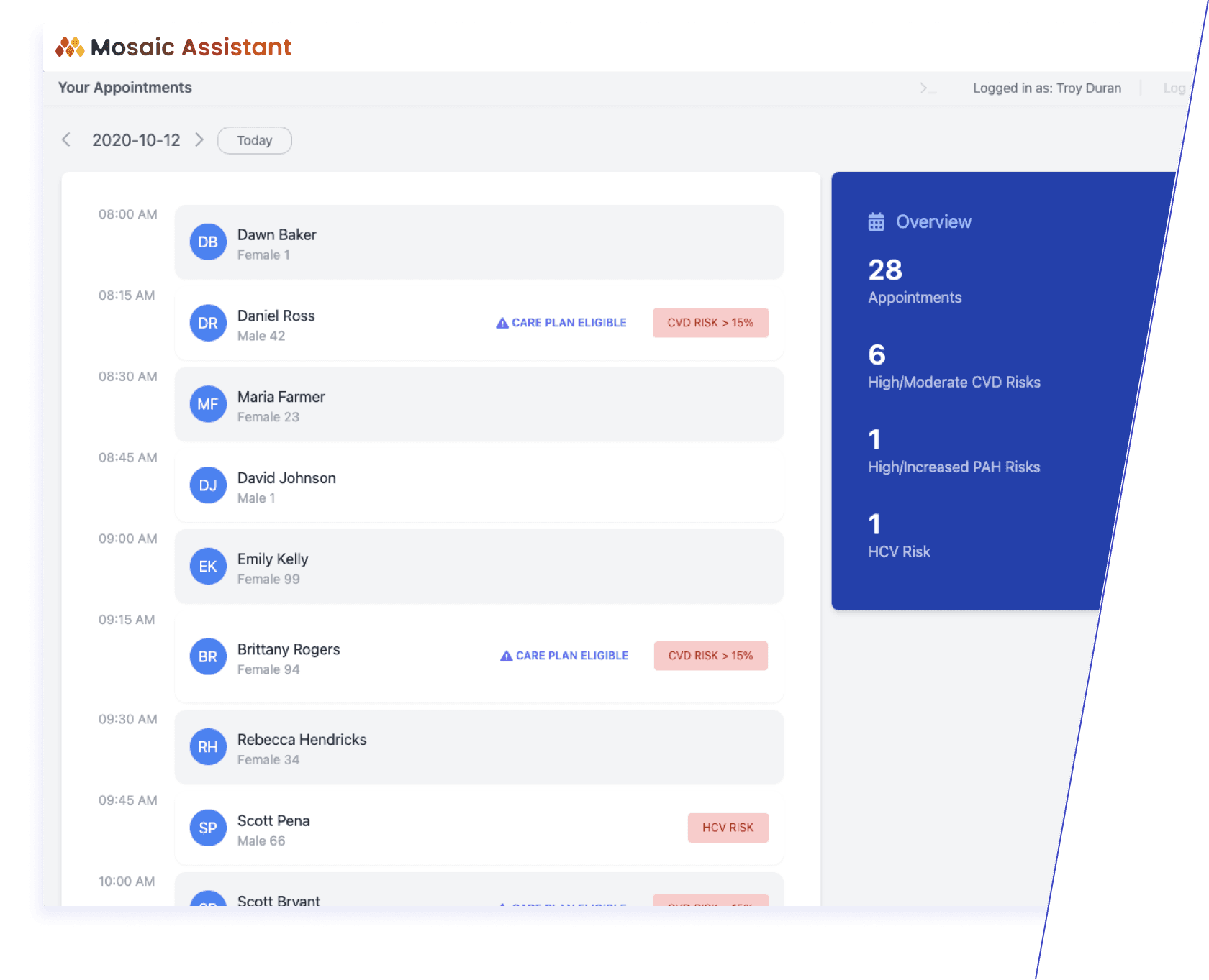 Mosaic Assistant screenshot